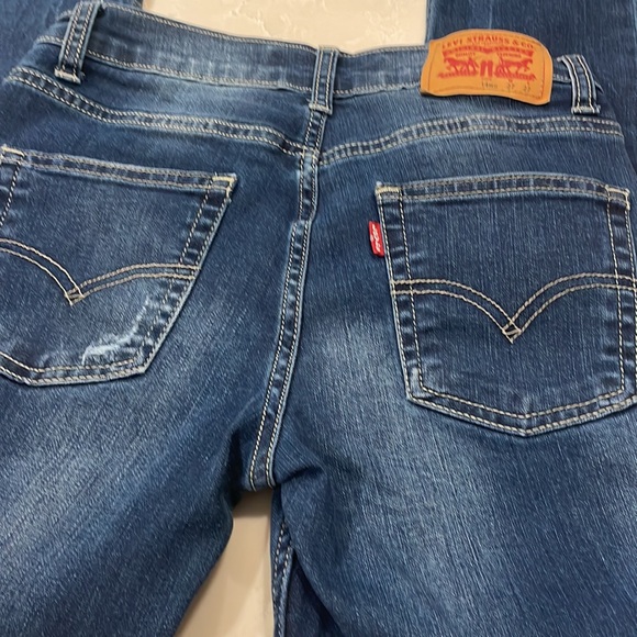 LEVIS 510 DISTRESSED SKINNY JEANS - Picture 4 of 7